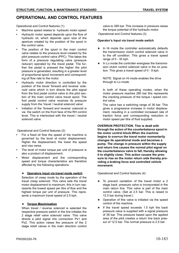 Komatsu PW200-7K PW220-7K Wheeled Excavator Workshop Manual SN K40001 and UP - Image 10