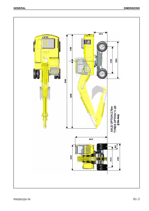 Komatsu PW200-7K PW220-7K Wheeled Excavator Workshop Manual SN K40001 and UP - Image 4