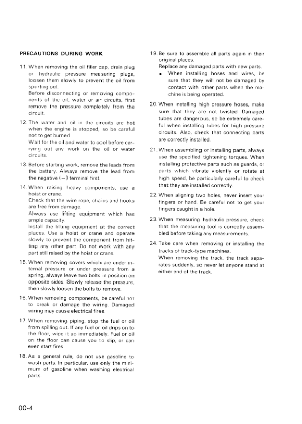 Komatsu PW60-3 Wheeled Excavator Workshop Manual SN 2001 and UP - Image 9