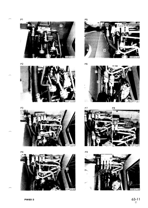 Komatsu PW60-3 Wheeled Excavator Workshop Manual SN 2001 and UP - Image 15