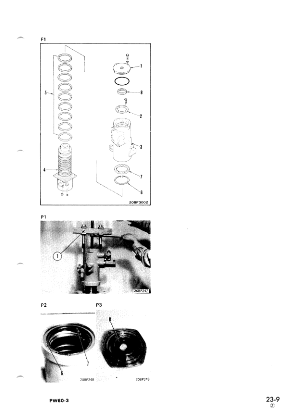 Komatsu PW60-3 Wheeled Excavator Workshop Manual SN 2001 and UP - Image 18