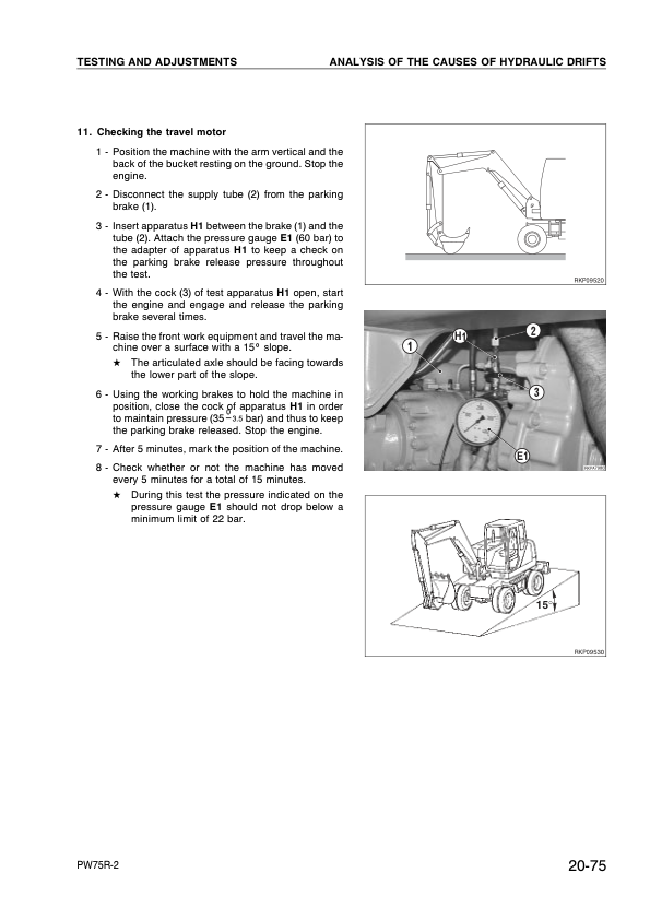 Komatsu PW75R-2 Wheeled Excavator Workshop Manual SN 22E0200243 and UP - Image 14