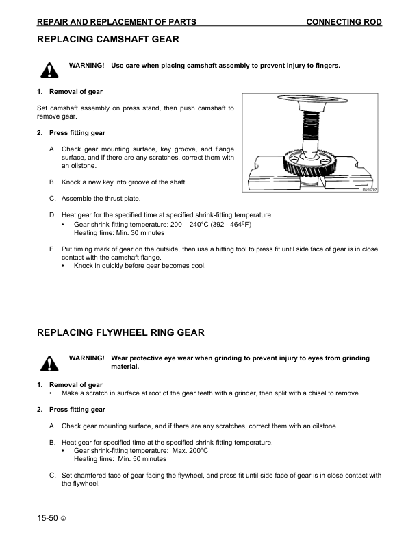 Komatsu SA12V140Z-1 SAA12V140ZE-2 Series Diesel Engine Workshop Manual - Image 17