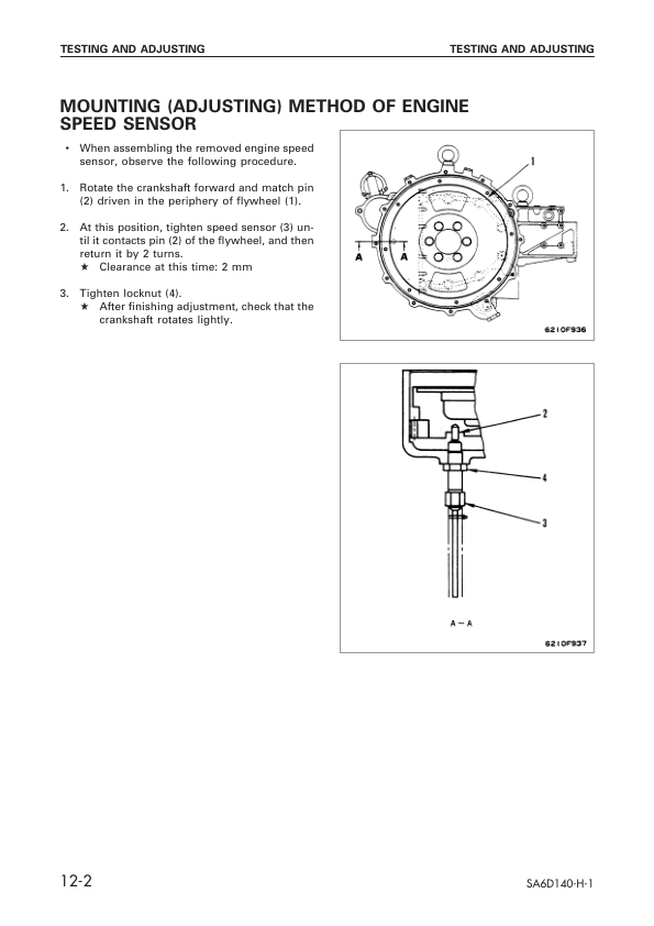 Komatsu SA6D140-H-1 Diesel Engine Workshop Manual - Image 13