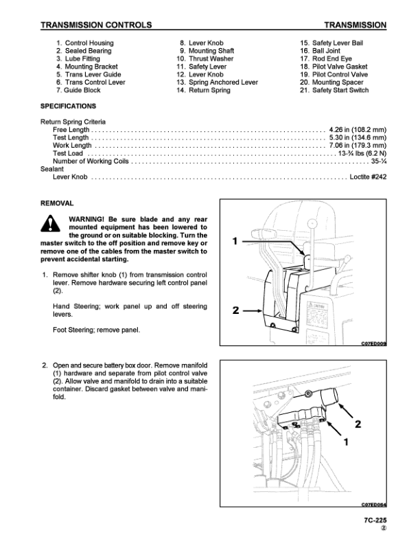 Komatsu TD7H TD8H TD9H Crawler Tractor Dozer Workshop Manual - Image 17
