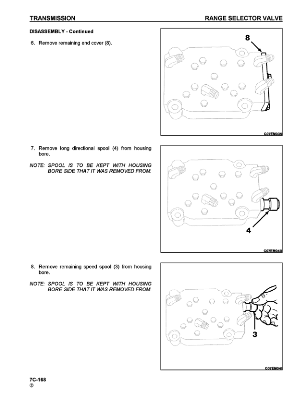 Komatsu TD7H TD8H TD9H Crawler Tractor Dozer Workshop Manual - Image 16