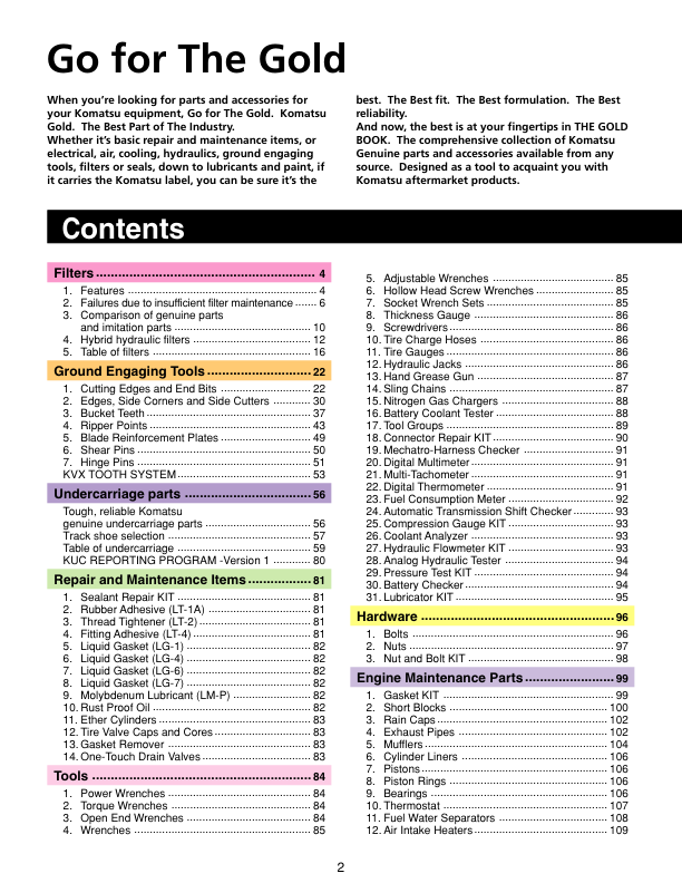 Komatsu TheGoldBook Parts Catalog - Image 3
