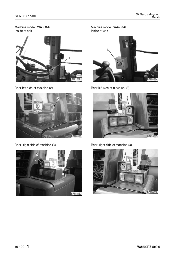 Komatsu WA200PZ-6 250PZ-6 320PZ-6 380-6 430-6 470-6 480-6 500-6 Wheel Loader Workshop Manual - Image 8