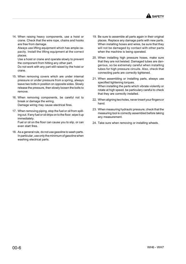 Komatsu WH609-1 613-1 713-1 714-1 714H-1 716-1 Telescopic Handler Workshop Manual - Image 9