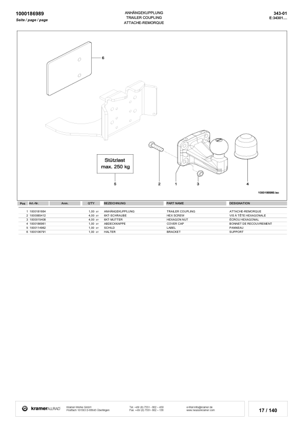 Kramer 680 Wheel Loader Parts Catalog - Image 14