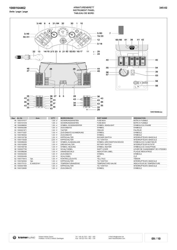 Kramer 880 Wheel Loader Parts Catalog SN from 345020001 v1.2 - Image 15