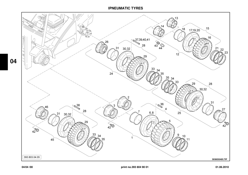 Linde H25 H30 H35 393 Series Forklift Parts Catalog - Image 14