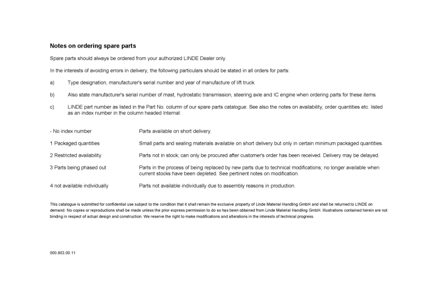Linde H25 H30 H35 393 Series Forklift Parts Catalog - Image 5