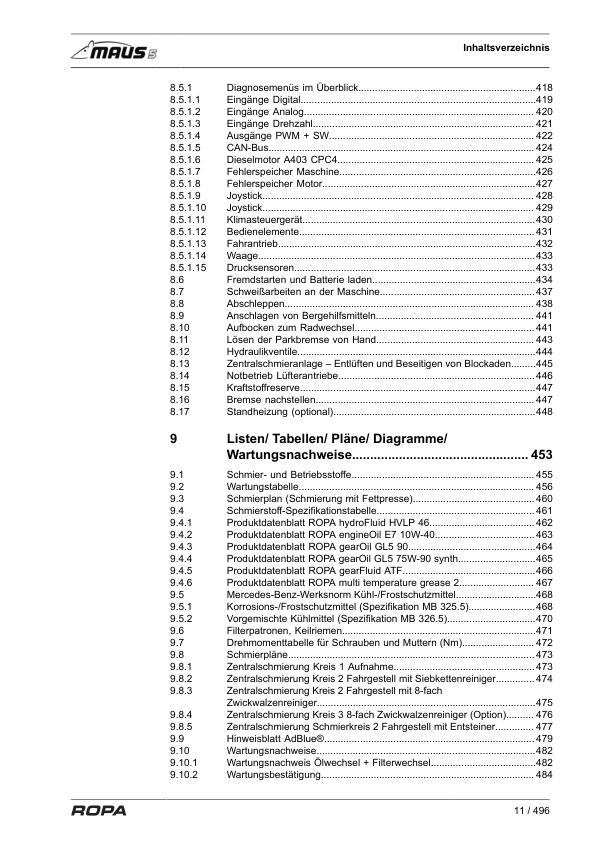 ROPA MAUS 5 Operators Manual - Image 4