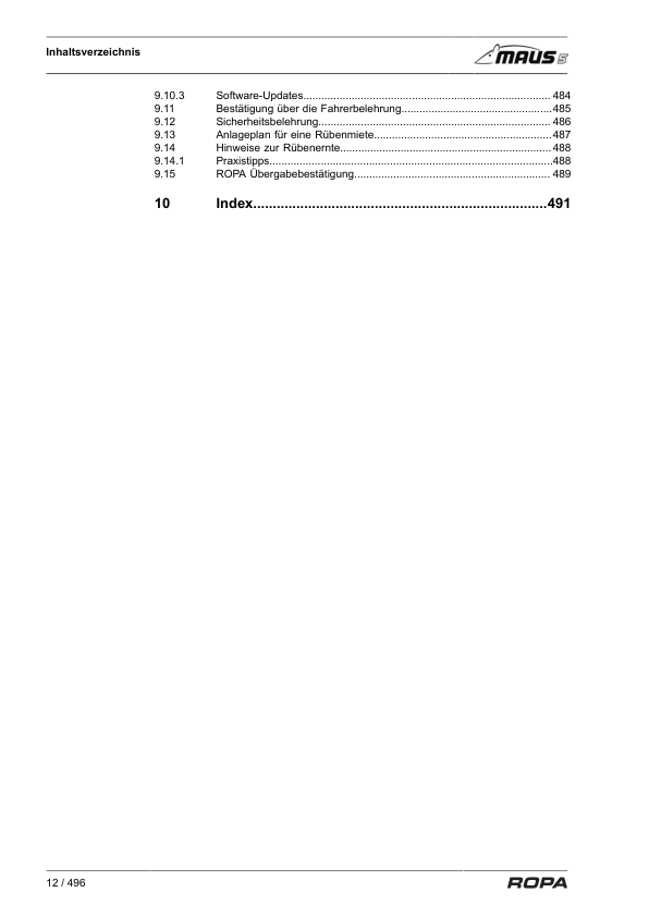 ROPA MAUS 5 Operators Manual - Image 5