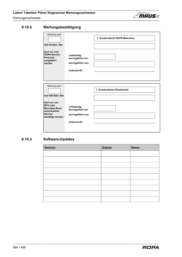 ROPA MAUS 5 Operators Manual - Image 20