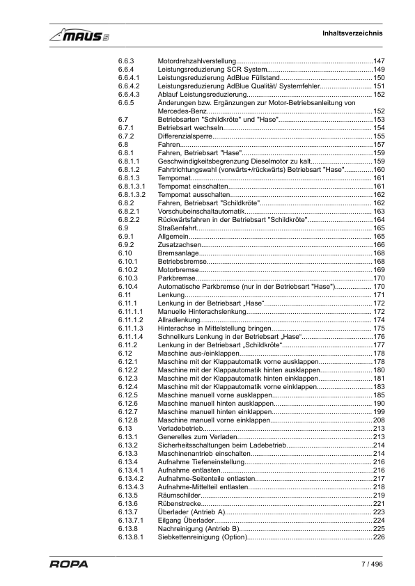 ROPA MAUS 5 Operators Manual - Image 9