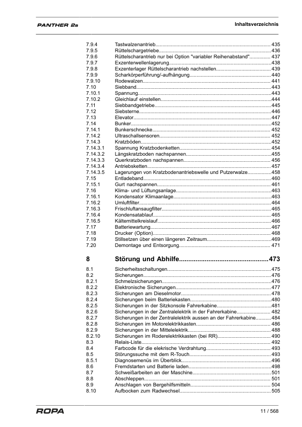 ROPA Panther 2S Operation and Maintenance Manual DE - Image 4