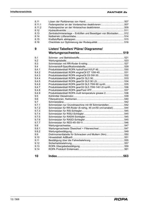 ROPA Panther 2S Operation and Maintenance Manual DE - Image 5