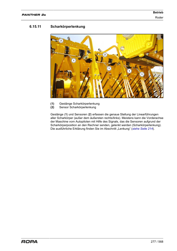 ROPA Panther 2S Operation and Maintenance Manual DE - Image 14