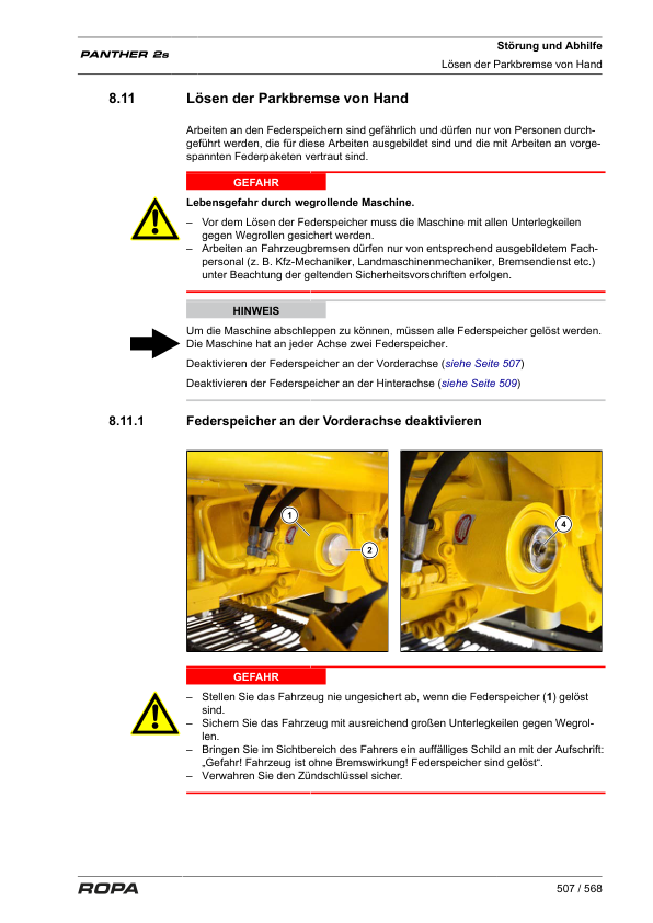 ROPA Panther 2S Operation and Maintenance Manual DE - Image 19
