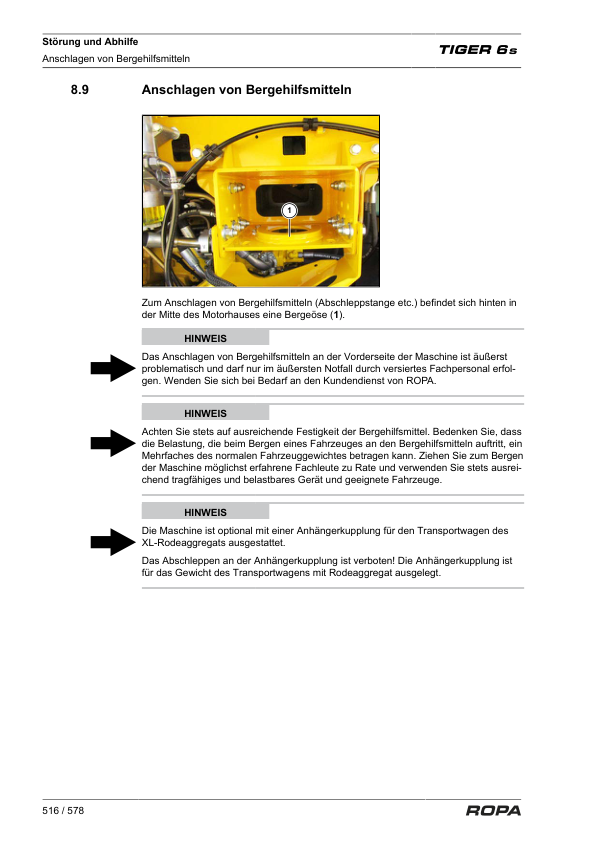 ROPA Tiger 6S Operation and Maintenance Manual DE - Image 17