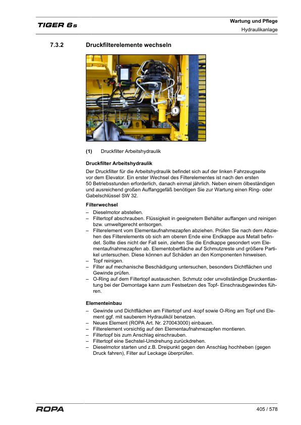 ROPA Tiger 6S Operation and Maintenance Manual DE - Image 15