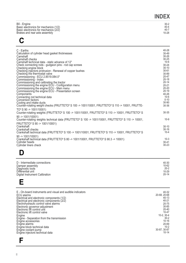 SAME FRUTTETO S 80 90 90.3 100 110 Tractor Workshop Manual - Image 20