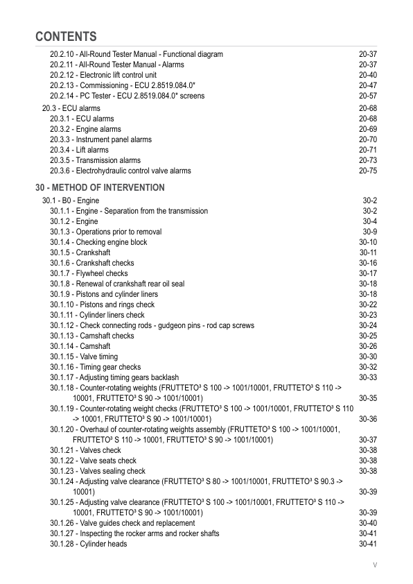 SAME FRUTTETO S 80 90 90.3 100 110 Tractor Workshop Manual - Image 8