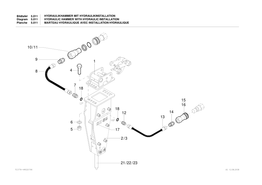 TEREX TC37 Crawler Excavator Parts Catalog - Image 13