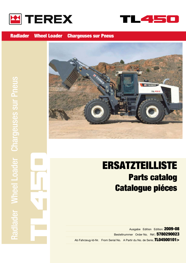 Terex TL450 Wheel Loader Parts Catalog - Image 2