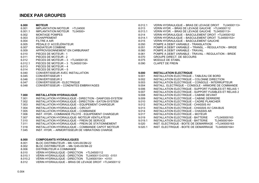 Terex TL450 Wheel Loader Parts Catalog - Image 5