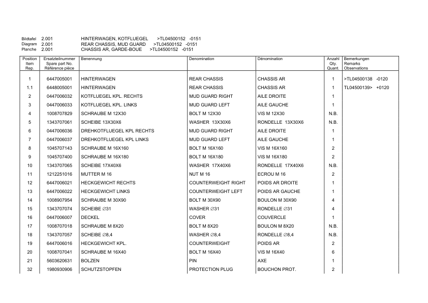Terex TL450 Wheel Loader Parts Catalog - Image 13
