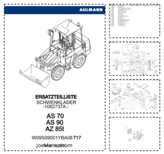 AHLMANN AS70 AS90 AZ85T Loader Parts Catalog DE