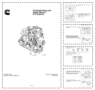 Cummins K19 Engine Troubleshooting and Repair Manual