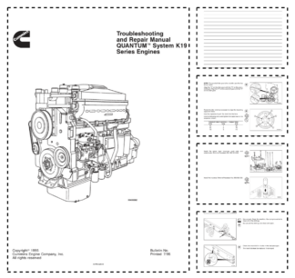 Cummins K19 Series Engine Quantum System Troubleshooting and Repair Manual