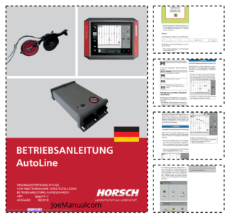 HORSCH AUTOLINE System Operators Manual