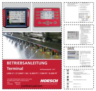 HORSCH LEEB LT Terminal Operators Manual