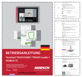 HORSCH TOUCH 1200 Terminal Operators Manual
