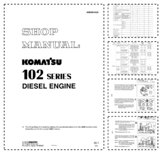 Komatsu 102 Series Diesel Engine Workshop Manual SEBM010023