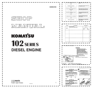 Komatsu 102 Series Diesel Engine Workshop Manual SEBM030700