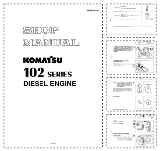 Komatsu 102 Series Diesel Engine Workshop Manual YEBM200101 2003