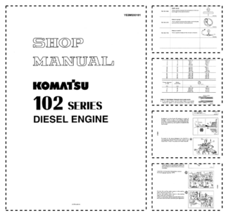 Komatsu 102 Series Diesel Engine Workshop Manual YEBM200101 2004