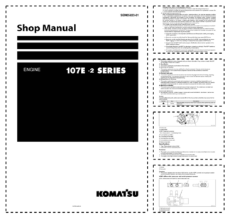 Komatsu 107E-2 Series Diesel Engine Workshop Manual