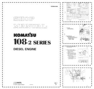 Komatsu 108-2 Series Diesel Engine Workshop Manual