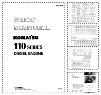 Komatsu 110 Series Diesel Engine Workshop Manual