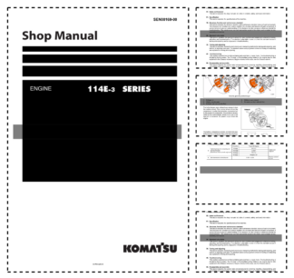 Komatsu 114E-3 Diesel Engine Workshop Manual
