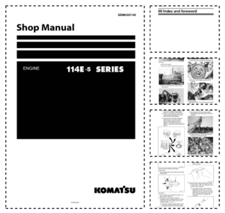 Komatsu 114E-5 Series Diesel Engine Workshop Manual