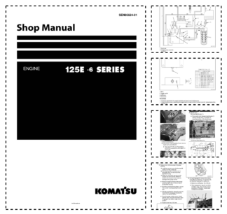 Komatsu 125E-6 Series Diesel Engine Workshop Manual