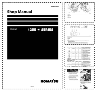 Komatsu 125E-6 Series Engine Workshop Manual
